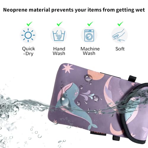 Image of Neoprene Phone Sleeve Pouch Case Bag for Men Women w /Crossbody Strap /Neck Lanyard for iPhone 17 /16 /15 /14 Pro Max, Samsung S25，Pixel 10