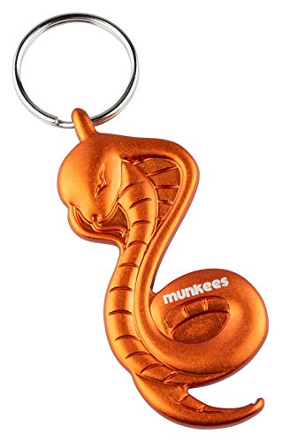 Preisvergleich Produktbild munkees Schlüsselanhänger Snake 3D Kobra Flaschenöffner, Orange, 3516
