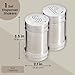 2 oz Stainless Steel Metal Salt and Pepper Shakers Set for Kitchen, Dinner Table, Cooking, Travel, Refillable, Perforated 