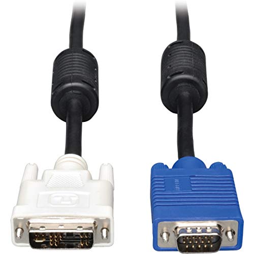 Tripp Lite DVI to VGA Monitor Cable, High Resolution cable with RGB Coax (DVI-A M to HD15 M) 3-ft.(P556-003),Black