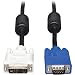 Tripp Lite DVI to VGA Monitor Cable, High Resolution cable with RGB Coax (DVI-A M to HD15 M) 3-ft.(P556-003)