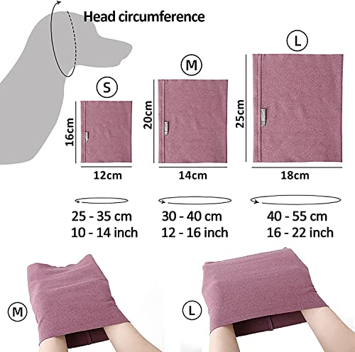 GERUSEA Capa de orelhas de cachorro para banho, secagem e cuidados pessoais, capuz para alívio da an