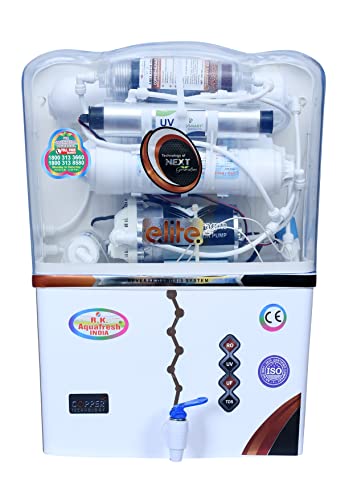 R.k. Aqua Fresh India Turbo Plus Copper+Alkaline Booster Technology Ro With Minerals 12Ltrs (Ro+Uv+uf+Copper+Tds Adjuster) Ro Water Purifier With Virus Kill Uv Technology