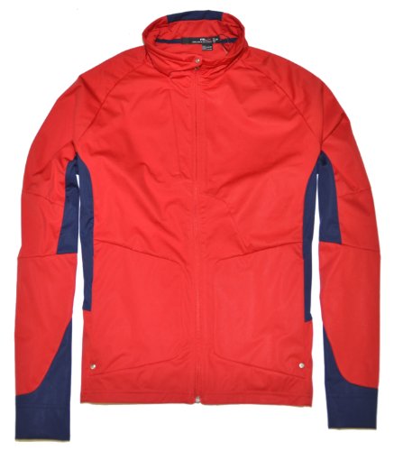 Polo Ralph Lauren RLX - Chaqueta deportiva para hombre con cremallera completa, color rojo y azul marino -  Multi -  Large