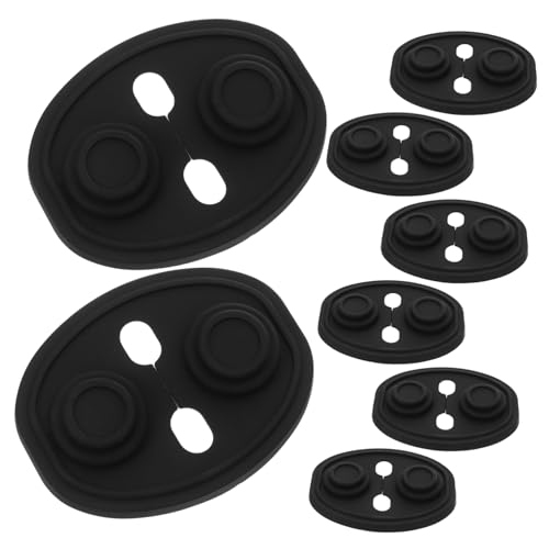 ORFOFE 8 Pièces Protections Silencieuses pour Serrure de Porte Voiture Silicone Coussins Vibration Housses Adhésives pour Verrouillage du Bruit et Protection
