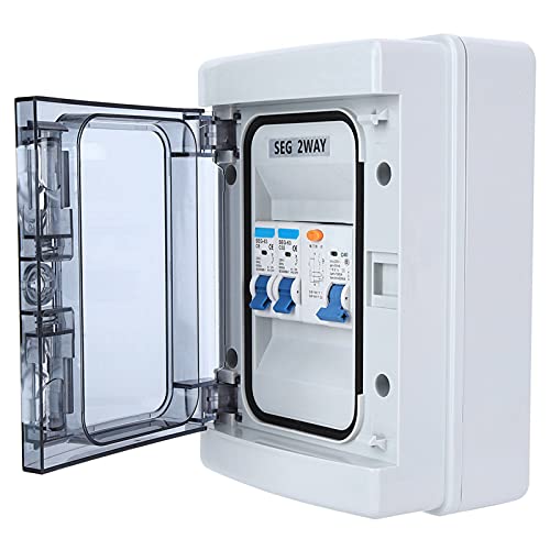 Disjoncteur miniature étanche 40A coffret différentiel RCD 30mA et 2MCB extérieur