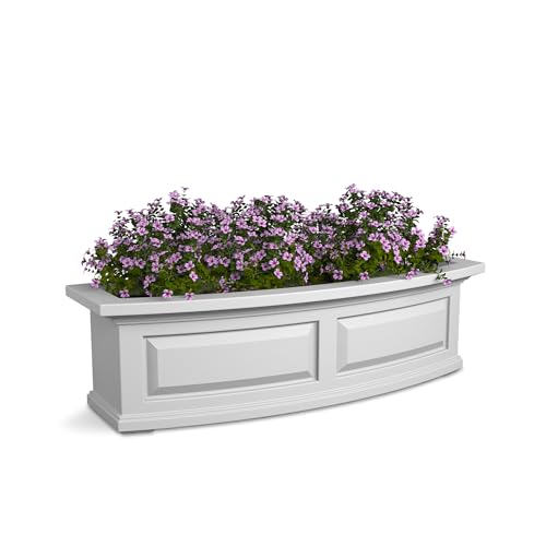 Mayne Nantucket 3-Foot Window Box Self-Watering Weather-Resistant Planter for Flowers Durable Design for Outdoor Use Perfect for Windows