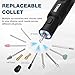 SHALL Cordless Rotary Tool Kit, 3.7V Mini Rotary Tool with 5 Speed and 104 Accessories, Multi-Purpose Power Engraving Tool for Sanding, Cutting, Carving, Drilling, Polishing, DIY Crafts - Type-C
