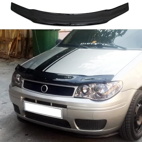 IKC Store Protector de capó delantero para Fiat Palio 2006 2007 2008 2009 2010 2011 2012, protector de capó, protector de capó delantero, deflector, capó de piedra, escudos para piano negro