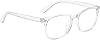 ALLY-MAGIC Blue Light Blocking Glasses Clear Lens Glasses Anti Blue Ray Eyeglasses Unisex for Women Girl and Men Y2-FKYJ