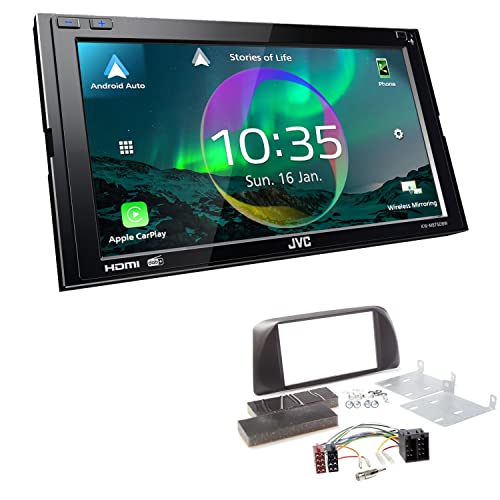 JVC KW-M875DBW 2-DIN Autoradio kompatibel mit WiFi Apple CarPlay Android Auto