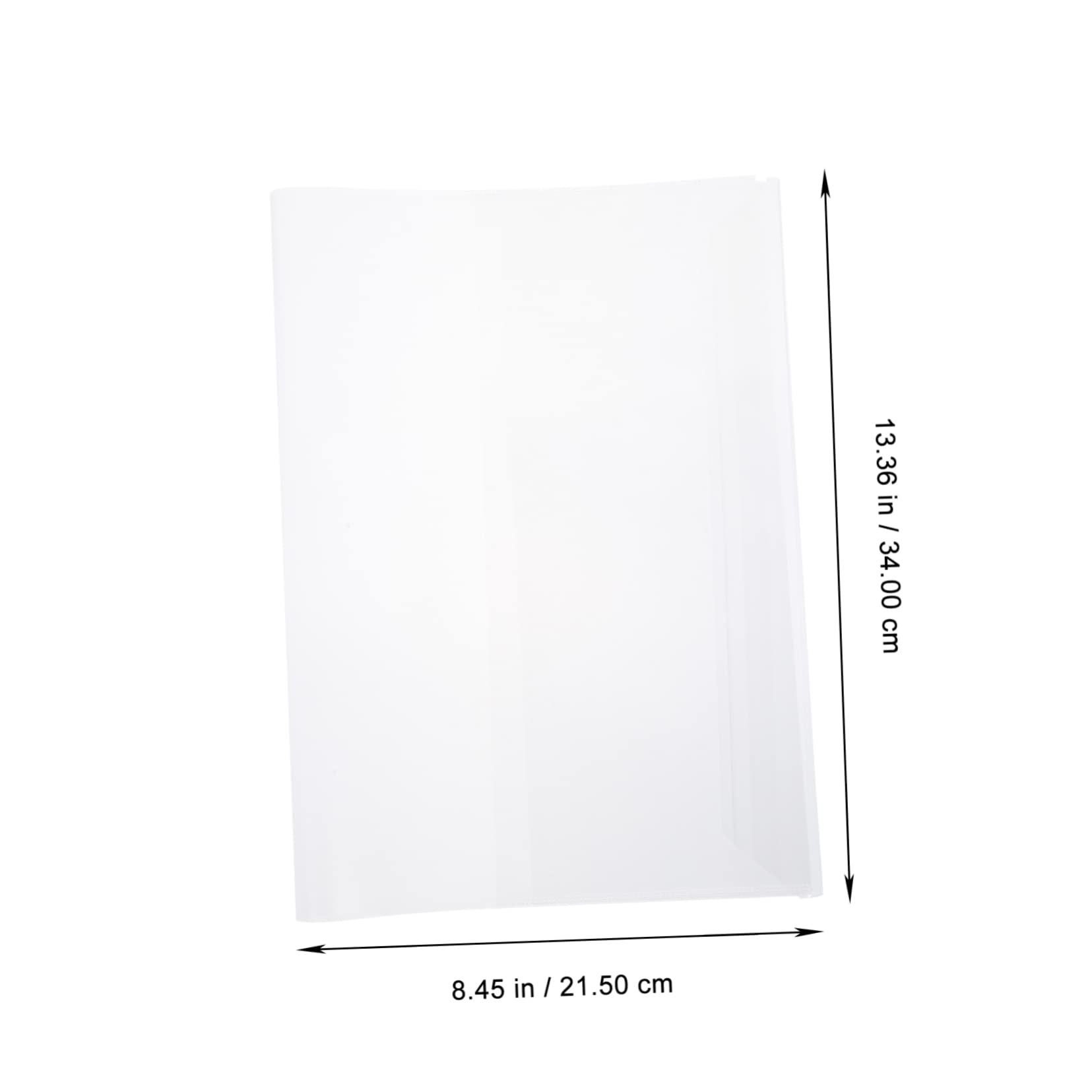 50 Pezzi Copertina Trasparente Per Libri in Pvc Protezione Per Libri Di Testo Per Studenti Durevole Regolabile