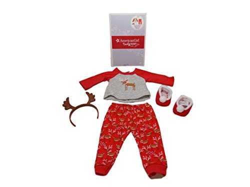 American Girl Doll - Festive Reindeer Holiday Pajamas for 18-inch Dolls - Truly Me 2016 PJ's