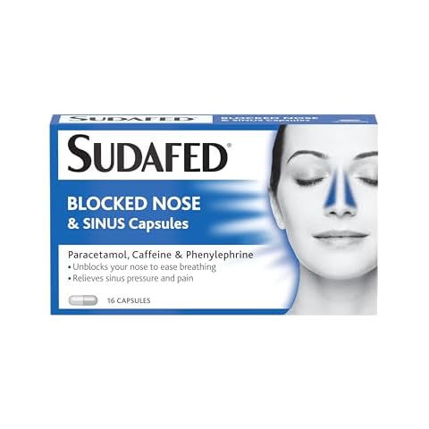 Sudafed Fever, Blocked Nose & Sinus Capsules, 16 Capsules Cover