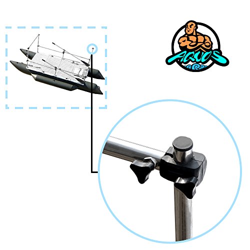 Aquos Guard Bar For Heavy-Duty For Two Series 12.5 Ft Inflatable Pontoon Boat, Inflatable Raft Fishing Bass Fishing, Saltwater And Freshwater Fishing #TOP2