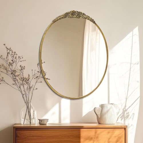 Artloge Espejo de Pared de Baño Dorado