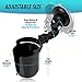ZONETCH Recessed Folding Cup Drink Holder - 2-Pack Black Premium Quality Recessed Sturdy Black Folding Vehicle Adjustable Drink Cup Holder