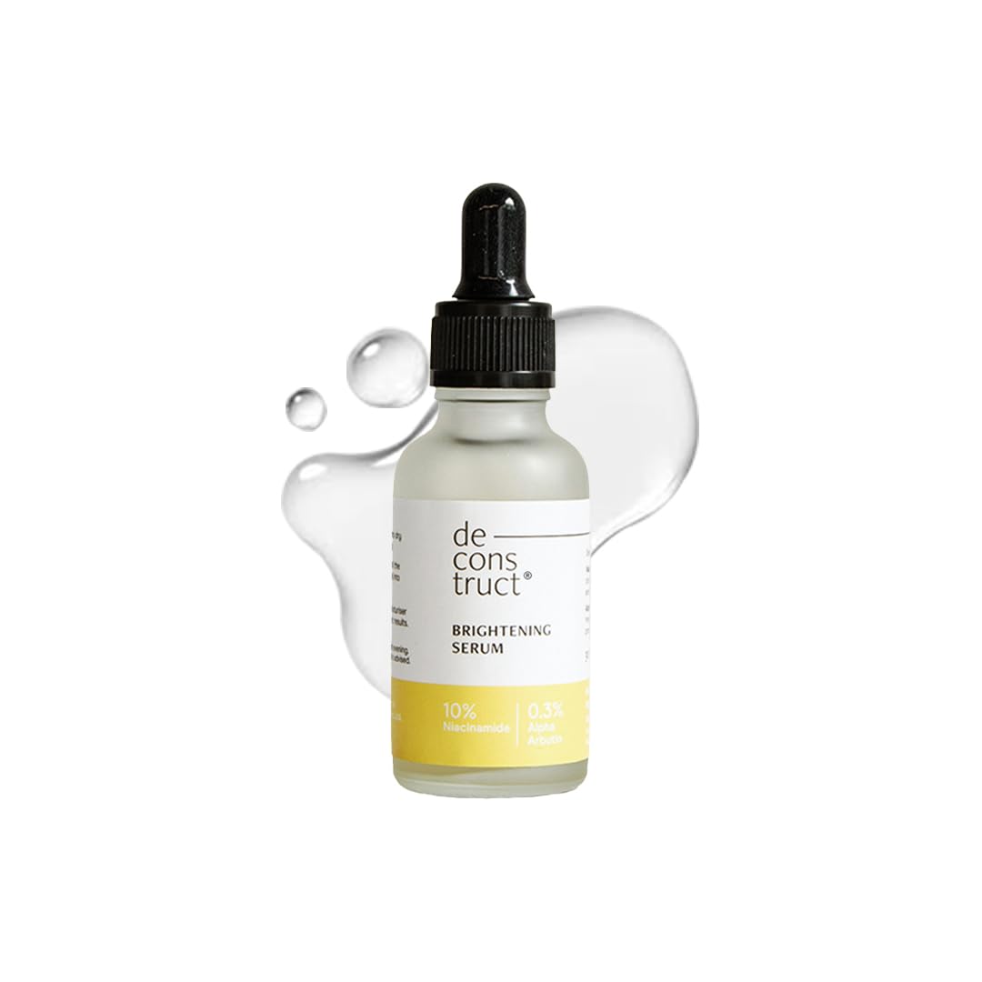 Deconstruct Brightening Serum with 10% Niacinamide Serum with 0.3% Alpha Arbutin | Brightens skin, treats dullness, reduces tan | Lightweight, non-irritating & beginner-friendly formula|30ml Deconstruct Brightening Serum with 10% Niacinamide Serum with 0.3% Alpha Arbutin | Brightens skin, treats dullness, reduces tan | Lightweight, non-irritating & beginner-friendly formula|30ml