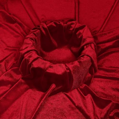 Image of Amazon Brand - Umi 3 Mtr Multi Purpose Velvet Fabric Cloth for Decoration, Trousseau Packing, Party Hall, Bouquet, Gift Packing, Decor, Pooja Room (3 Mtr, Wine), Solid