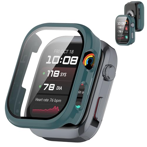 For HUAWEI Watch D2 �Ή� �P�[�X�yDKEYIT�z�����K���X ��̌^ �t�@�[�E�F�CWatch D2 �ی�J�o�[ PC�f�ޒ����^ �����ȒP �ϏՌ� ��U�h�~ �����x �����ߗ� ���h�~ �S�ʕی� �w��h�~(�O���[��)