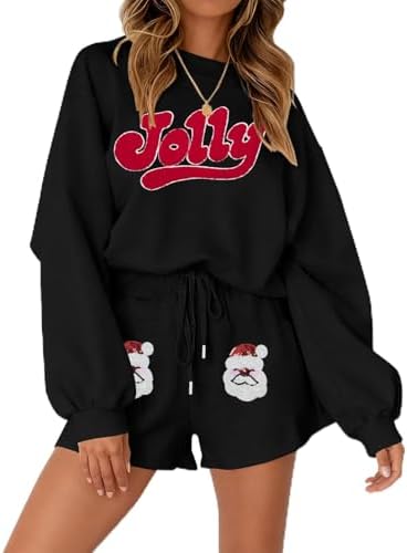 MYHALF Valentines 2 Piece Outfits Womens Love Heart Pajamas Valen...