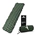 WANDERFALKE Camping Isomatte (XL-Breite) 190 x 66 x 6 cm - Luftmatratze Camping - ultraleichte Isomatte für Outdoor, Camping, Wandern, Reise (grün)