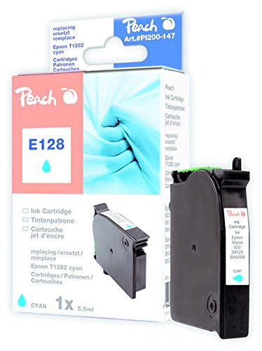 Preisvergleich Produktbild Peach Tintenpatrone cyan kompatibel zu Epson T128, T1282