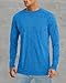 MAGCOMSEN Mens Athletic T-Shirt Long Sleeve Rash Guard UV SPF Shirts Quick Dry Breathable Workout Running Fishing Tee Sea Blue,2XL