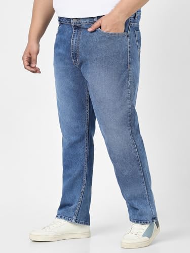 Image of Urbano Plus Men's Straight Fit Mid Rise Jeans