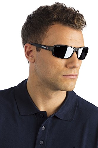 Cressi Ninja Floating - Gafas Flotantes Polarizadas para Deportes con una protección 100% UV Adultos Unisex, Negro/Negro