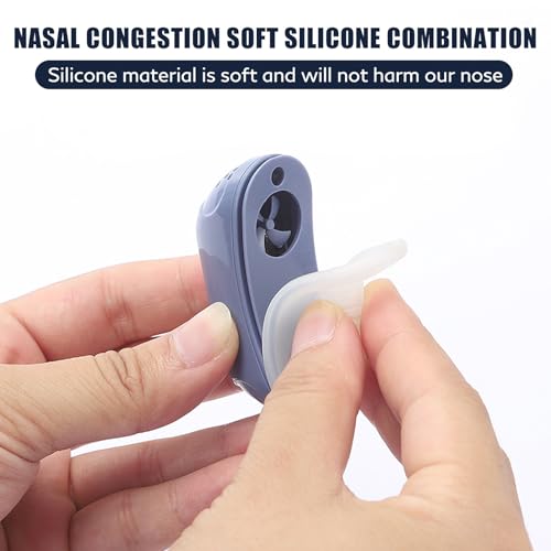 Sleep Apnea Devices - Micro CPAP Machine, Anti-Snoring Maskless Device, Portable CPAP for Sleep Apnea, Compact and Lightweight Sleep Aid, Mini CPAP for All Nose Shapes (Blue) - Image 2