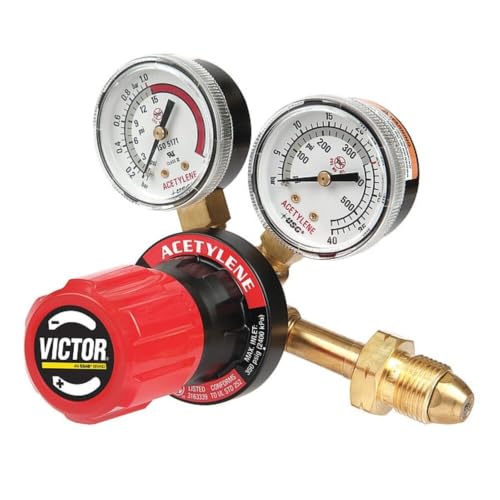 Oxygen Single Stage Regulator Acetylene Single Stage 0.825-14 Inlet 9/16-18 Outlet - 1 Each