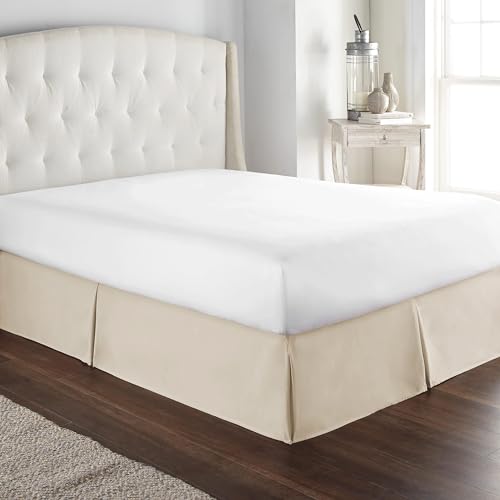 HC Collection Twin Bed Skirt, Soft Microfiber Box Spring Cover,...