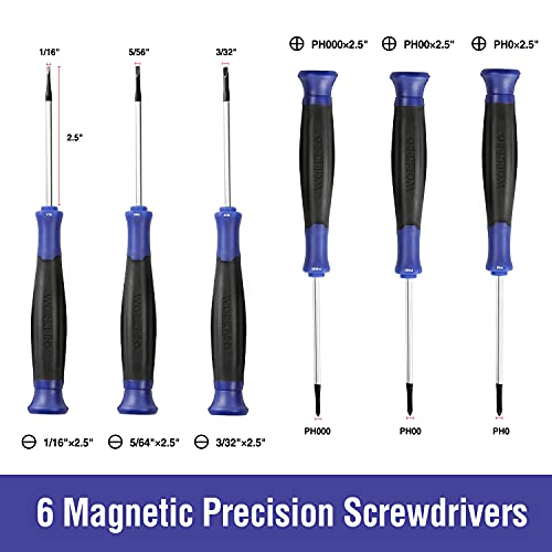 Workpro Magnetic Screwdriver Set, 16-Piece Torx Slotted Phillips Precision Screwdrivers With Magnetizer, Organized In Blow Mold Case, For Home Repair And Diy Projects #TOP2