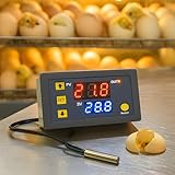 Controlador de Temperatura Digital Termostato W3230 Bivolt 110-220V com Sensor NTC – Aquário, Chocadeira, Cervejeira, Estufa e Freezer