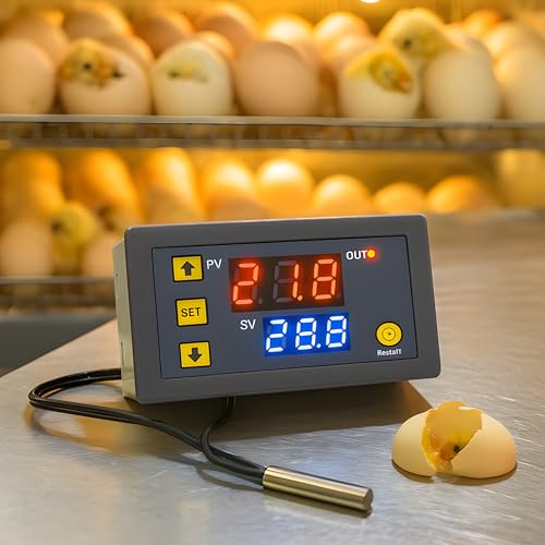 Controlador de Temperatura Digital Termostato W3230 Bivolt 110-220V com Sensor NTC – Aquário, Chocadeira, Cervejeira, Estufa e Freezer