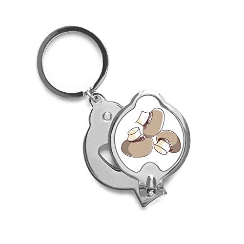 Coupe-ongles illustration champignon réaliste en acier robuste