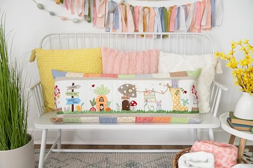 Image of Kimberbell Hoppin' Down The Bunny Trail Bench Pillow Bundle: Embroidery Design CD with Embellishment Kit Included
