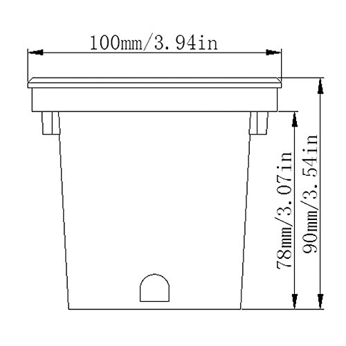 LEDwholesalers Low Voltage In-Ground LED Well Light with Brushed Stainless Steel Trim 3-Watt, 3731 - Thumbnail 3