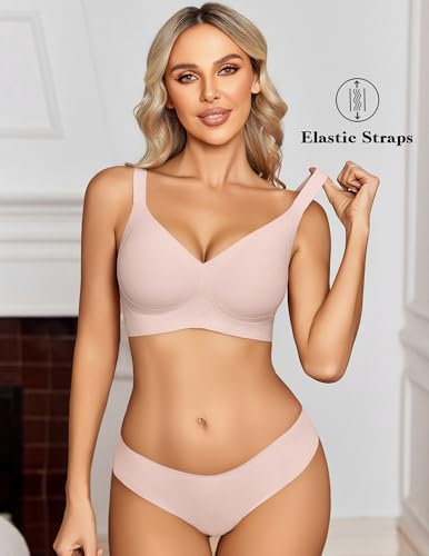 Image of Avidlove Wireless Bra for Women Seamless Push Up Full Coverage Bra Comfort Bralette Support Everyday Bra