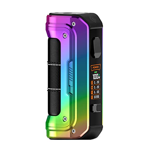 GEEKVAPE Max 100 Mod | Vape 100W TC Box MOD Electronic Cigarette Vaporizer Support 21700/18650 Battery Z Sub-ohm 2021 Tank/Z Subohm tank 5 No Nicotine (Mod Only) (Regenbogen)