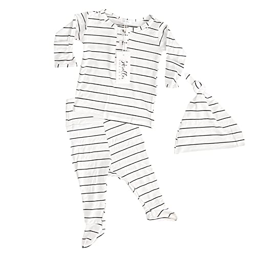 Image of Coming Home Outfit and Hat Set for newborn boy and newborn girl, soft and stretchy gender neutral baby clothes, layette
