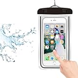 PRISMA ONLINE Funda Impermeable Universal de 4 a 7.2 para Movil Carcasa Sumergible Playa Piscina Resistente al Agua Compatible con Todos los Modelos (Negro)