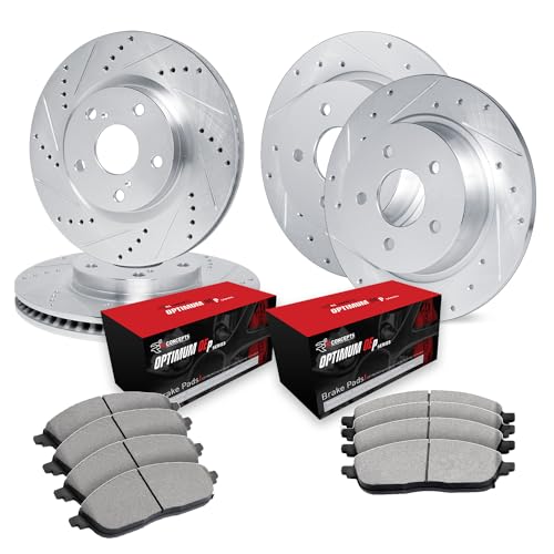 Image of R1 Concepts Front and Rear Brake Kit Fits 2013-2018 Hyundai Santa Fe