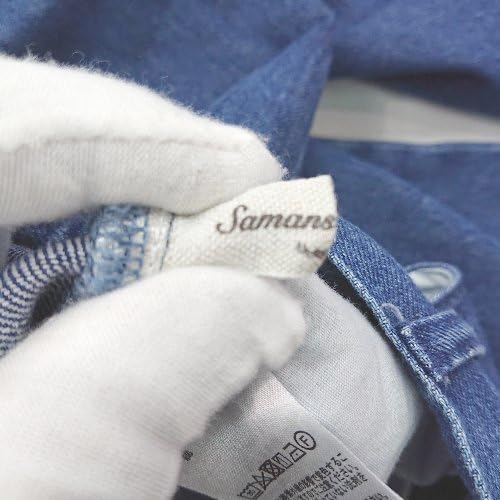 &Theta; SM2 サマンサ モスモス デニムパンツ サイズF ブルー系 レディース E