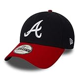 atlanta braves Gesticktes Atlanta Braves Logo auf der Vorderseite. Gesticktes New Era Logo auf der Seite. Klettverschluss mit Namenslogo von Atlanta Braves. 6 Panel. 9Forty fit.