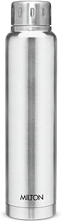 MILTON 750ml Vacuum Insulated Water Bottle, Keeps Drinks Hot and Cold for 24 Hours, 18/8 Stainless Steel, Double-Walled Thermos Flask with Inner Copper Coating for Sports, Travel, Gym, Elfin - Silver