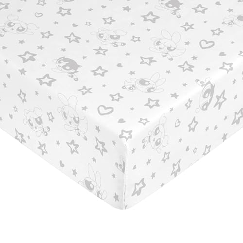 Drap housse Powerpuff Girls 100% coton pour lit 105 cm