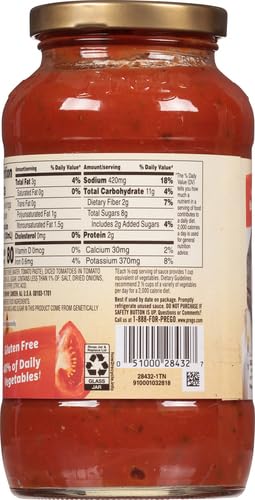 Image of Prego Spicy Marinara Pasta Sauce, 24 oz Jar (Pack of 4)