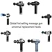 Massage Gun Heads for Hypervolt Go, Replaceable Massager Gun Attachment 8 Different Muscle Massager Heads Deep Tissue Percussion Plug and Play Salon Tools Home Pain Relief New Upgrade Massage Head
